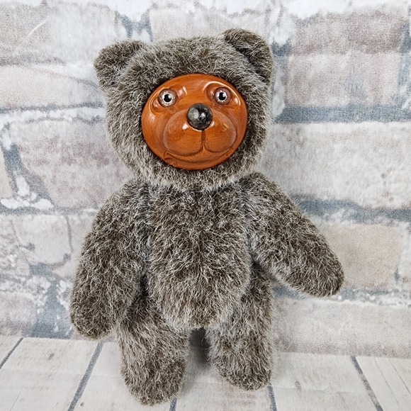 Vintage 1985 Applause Robert Raikes Christopher Bear Jointed Wooden Face 9"Tall - Picture 2 of 16
